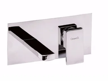 PABLOLUX - F9810 - Wall-mounted single handle washbasin mixer with plate by Rubinetteria Giulini - view 2